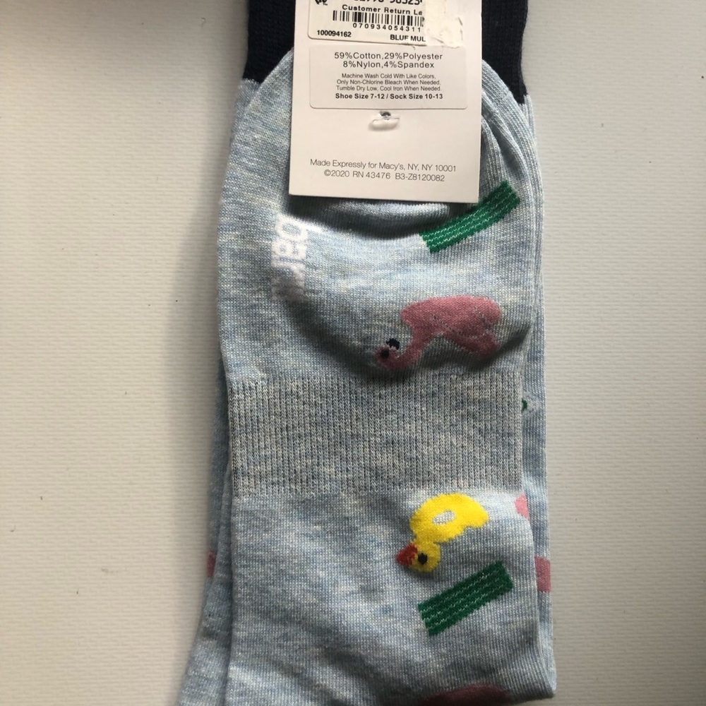 Bar III pool floatie socks duck, unicorn🦄 , flamingo 🦩 - Picture 5 of 6